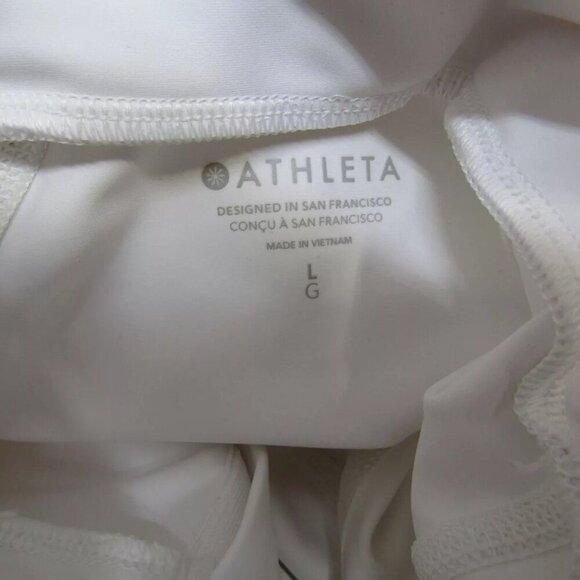 NEW ATHLETA Womens Interval Workout Hooded Jacket White Size L - Picture 9 of 12